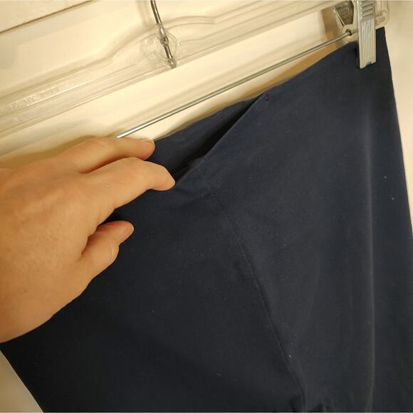 Athleta Greenwich Flare Split Hem Leggings Small Navy - Picture 12 of 14